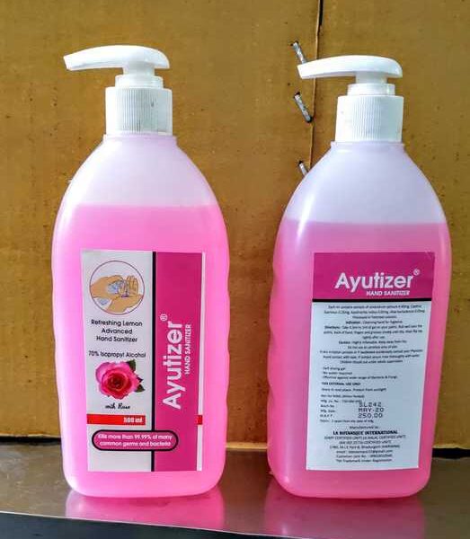 Ayutizer - Rose- hand sanitizer - Velltree